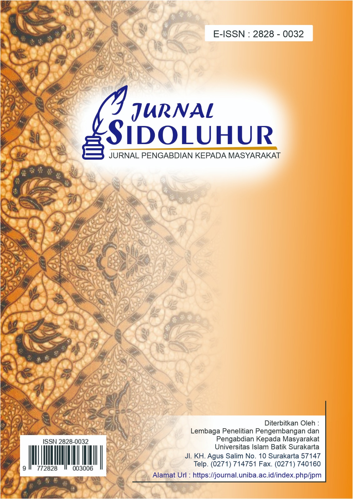 Jurnal Pengabdian kepada Masyarakat Sidoluhur